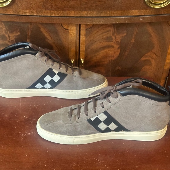 Bally Vita Parcours Suede Checked Skater Sneakers - Picture 5 of 8